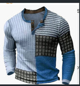 Men's 3D Printing Casual Retro Long Sleeve Top My Store