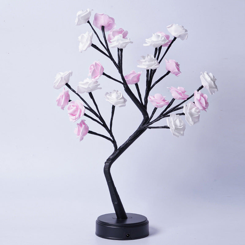 Table Lamp Flower Tree Rose Lamps Fairy Desk Night Lights USB Operated Gifts For Wedding Valentine Christmas Decoration My Store