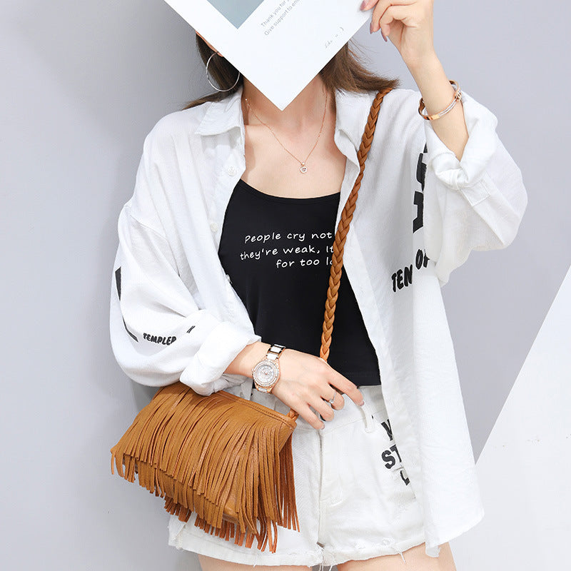 Hand-woven Tassel Bag Shoulder Crossbody Bag My Store