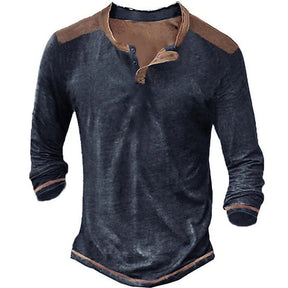 Retro Casual Long Sleeved Men Shirt My Store