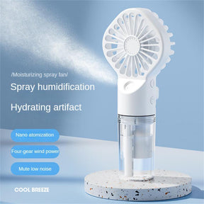 Strong Power Spray Humidification Small Mist Fan Humidification Usb Charging Portable Fan Icy And Refreshing Fan Water Supplement My Store