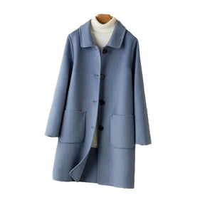 Korean Style Double-sided Cashmere Woolen Coat My Store