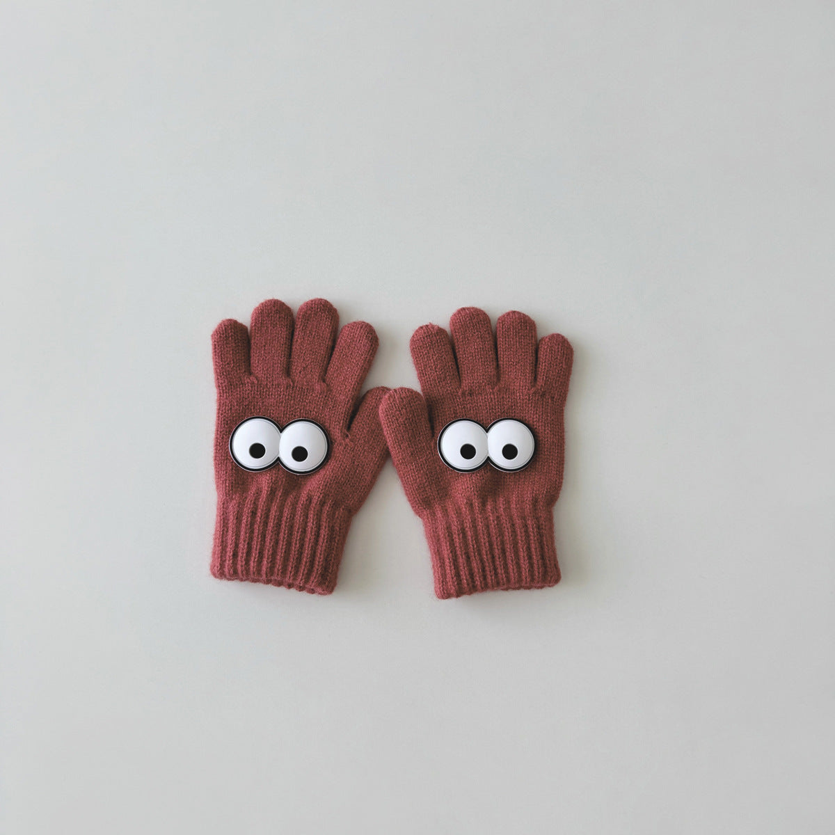 Warm Wool Knitted Five-finger Baby Gloves My Store