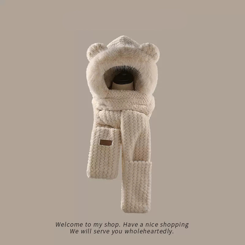 Outdoor Keep Warm Plush All-matching Cold-proof Scarf My Store