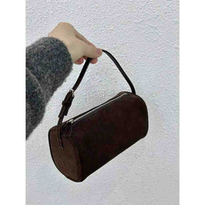 Retro 90s Suede Pencil Holder Bag Autumn And Winter High Sense My Store