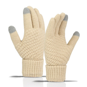 Fleece-lined Wind-proof And Cold Protection Cycling Knitted Warm Gloves My Store