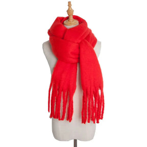 Mohair Twist Braid Plush Scarf For Women Winter Thickened My Store