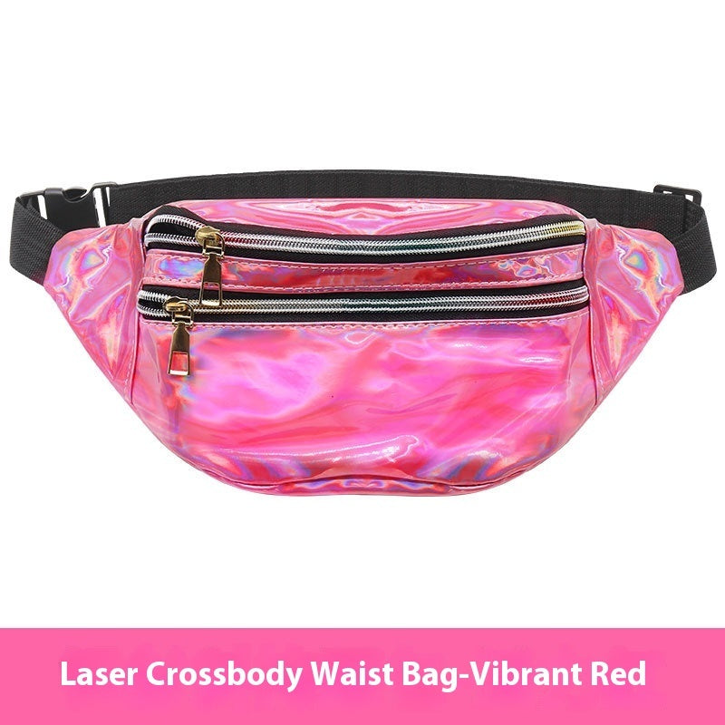 Outdoor Men's And Women's Waist Pack Sports Fitness 7 Color Laser My Store