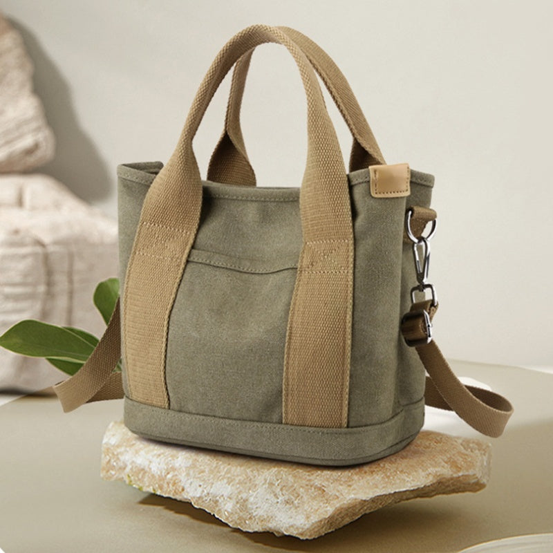 Trendy All-match Simple Fashion Korean Style Large Capacity Commute Leisure Canvas Bag My Store