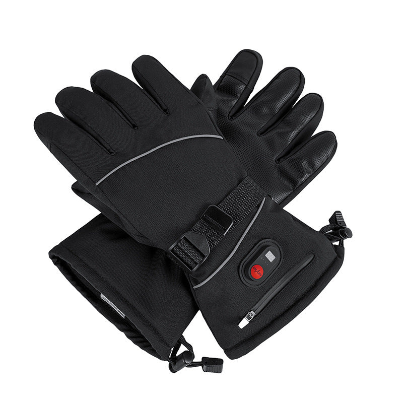 Full Finger Warm Waterproof Motorcycle Outdoor Sports Electric Heating Ski Gloves My Store