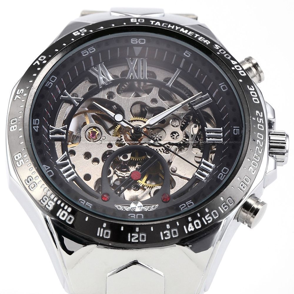 Men's Personality All-steel Hollow Automatic Mechanical Watch My Store