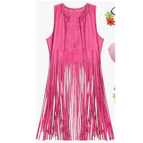 Suede Tassel Vest Coat Women My Store