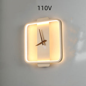 Nordic Wall Lamp Bedroom Bedside Lamp Clock Modeling Lamp My Store