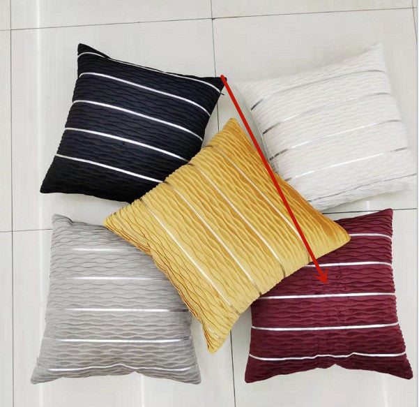 Simple Luxury Striped Velvet Pillow Cover Pillow Cushion Cover Pillow Case Covers for Sofa Flannel Velvet Sofa Cushion Cover My Store