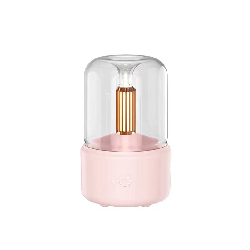 Atmosphere Light Humidifier Candlelight Aroma Diffuser Portable 120ml Electric USB Air Humidifier Cool Mist Maker Fogger 8-12 Hours With LED Night Light My Store