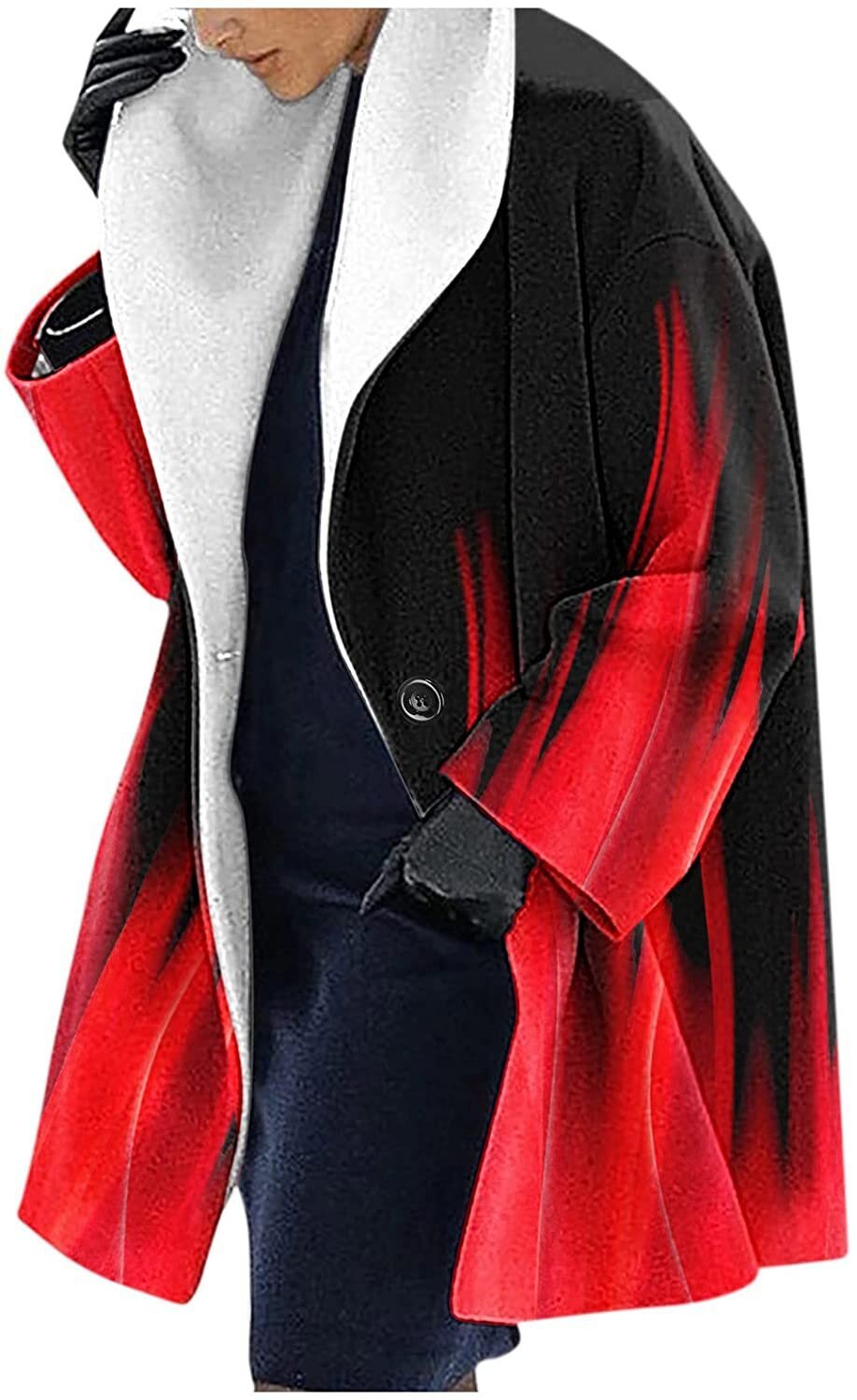 Mid-length Fall And Winter Lapels Loose Casual Hooded Coat My Store