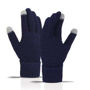 Fleece-lined Wind-proof And Cold Protection Cycling Knitted Warm Gloves My Store