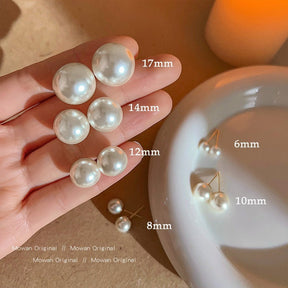 Pearl Retro French Simple Elegant Earrings My Store