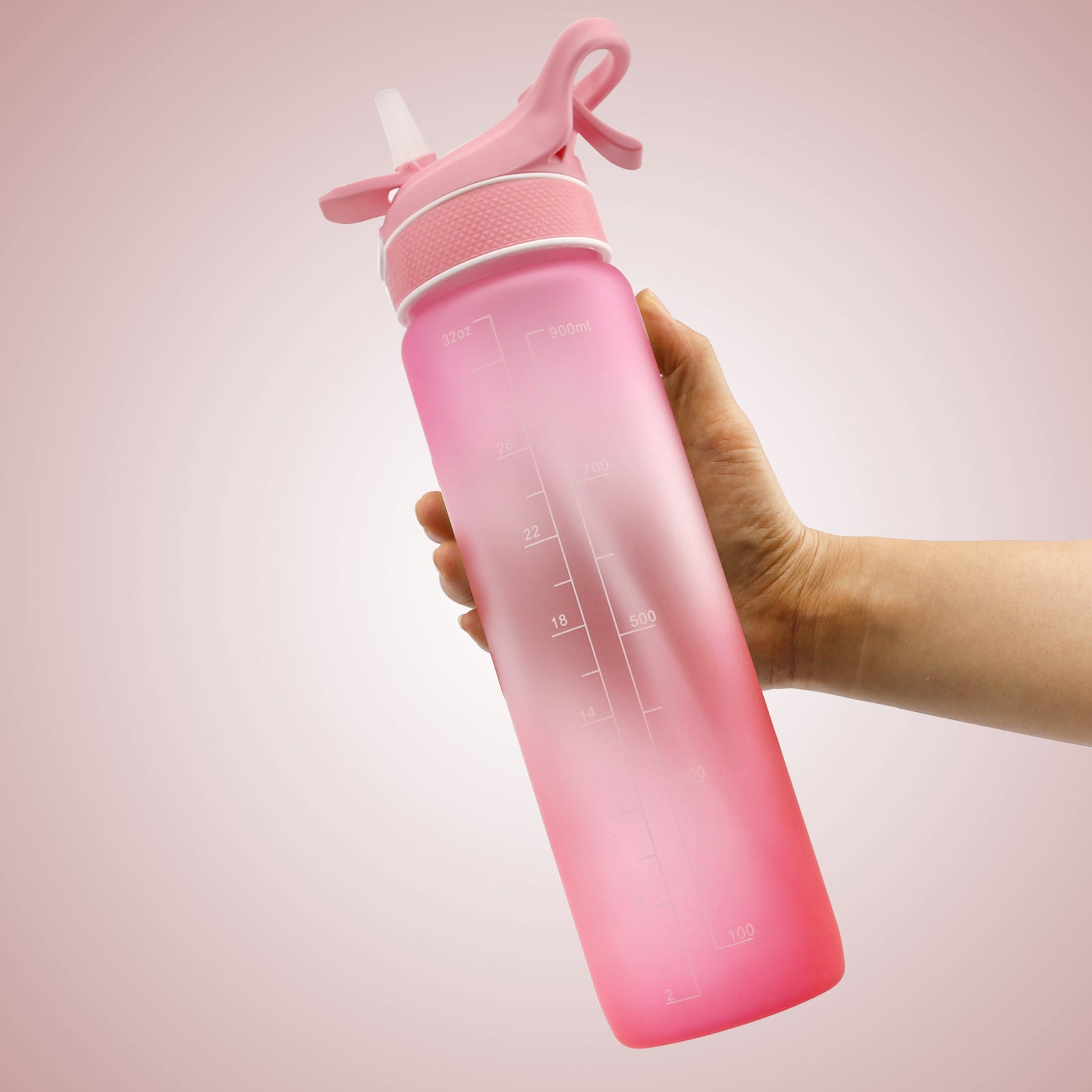 Water Bottle Scrub Bounce Cover Straw Space Cup Sports Water Bottle My Store