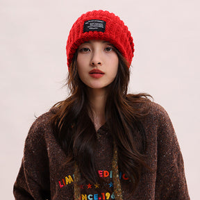 Knitted Hat Winter Warm Pile Heap Cap Men My Store