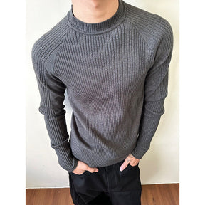 Sunken Stripe Knitted Loose Sweater My Store