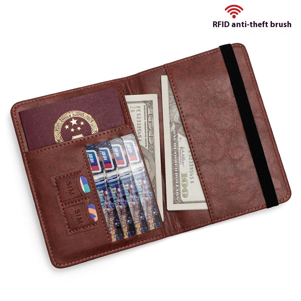 RFID Passport Holder Multi-function Passport Cover SIM Card My Store