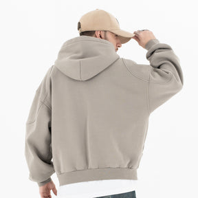 Velvet Padded Hooded Sweatshirt Casual Jacket For Men My Store