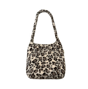 Autumn And Winter New Leopard Print Letters Printed Bucket Bag Large Capacity My Store