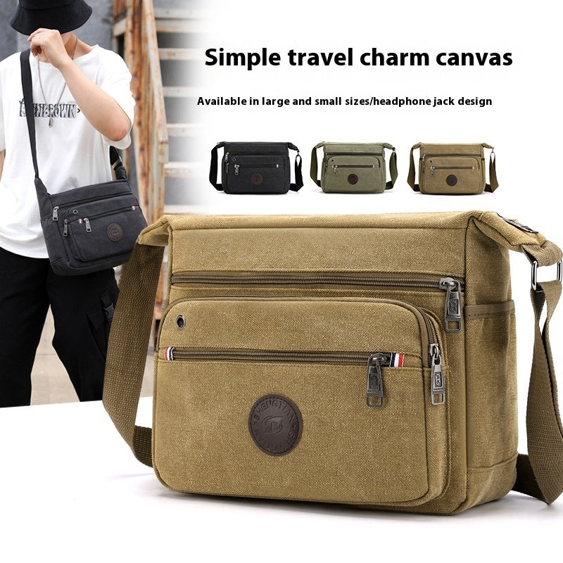 New Canvas Men's Shoulder Messenger Bag My Store