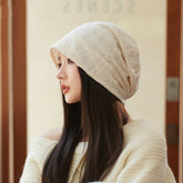 Korean Style Ripped Pile Heap Cap Children Autumn And Winter Fashion All-matching Make Face Look Smaller My Store