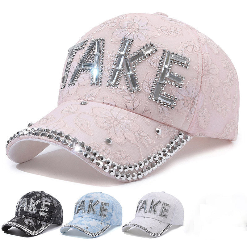 Rhinestone TAKE Women's Baseball Cap Summer Lightweight Breathable My Store