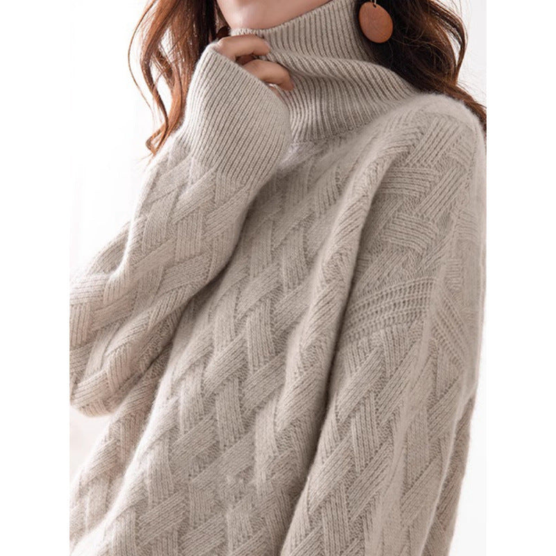 Women's Turtleneck Thread Warm Sweater Knitted Bottoming Shirt My Store