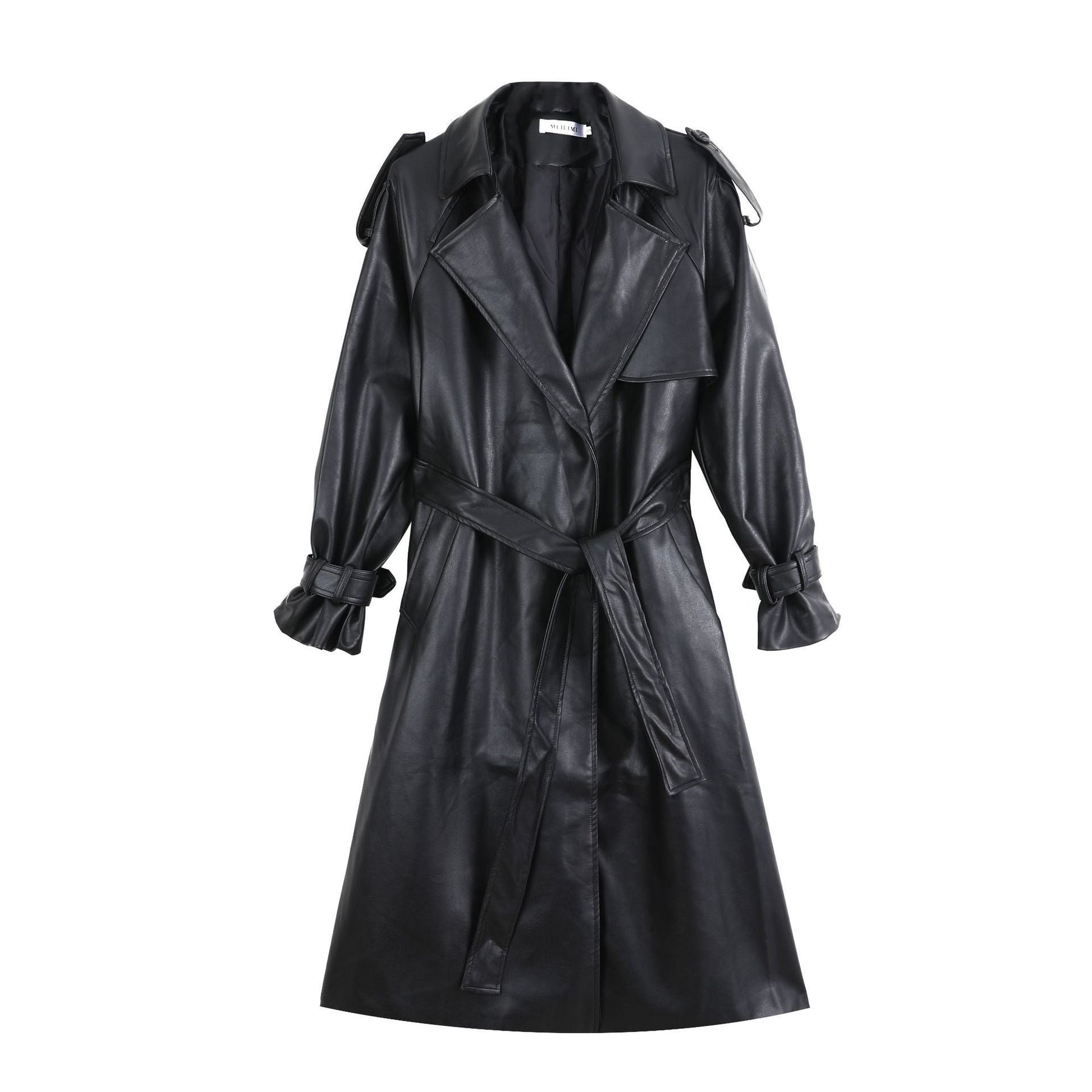 Autumn New Leather Trench Slim-fit Leather Coat My Store