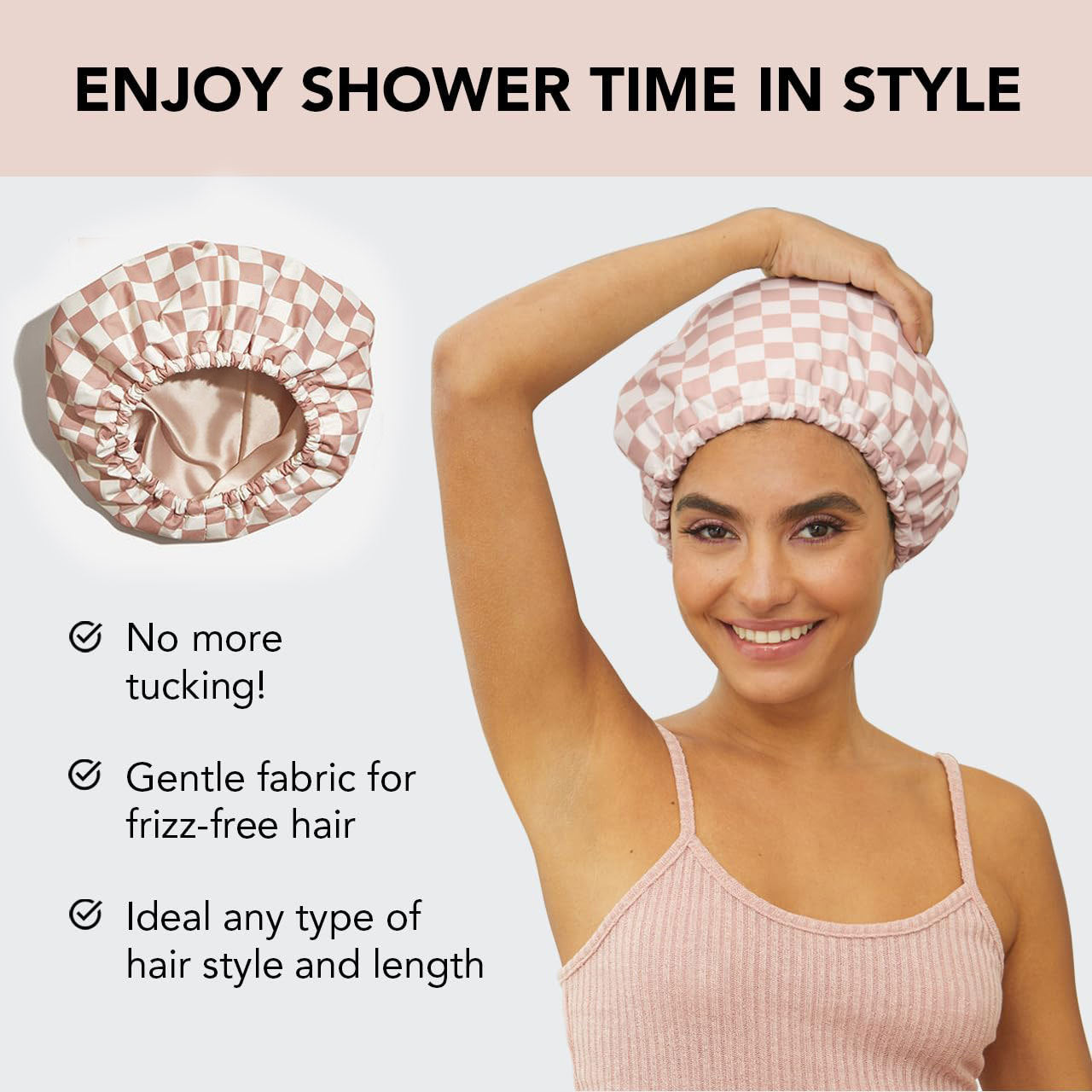 Women's Fashion Nursing Double-layer Shower Cap My Store