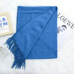 Annual Meeting Warm Cashmere Tassel Scarf My Store