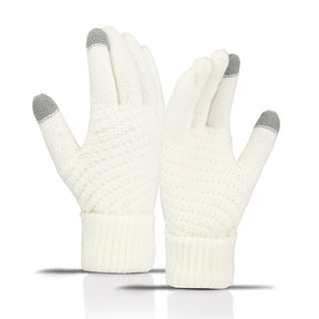 Fleece-lined Wind-proof And Cold Protection Cycling Knitted Warm Gloves My Store