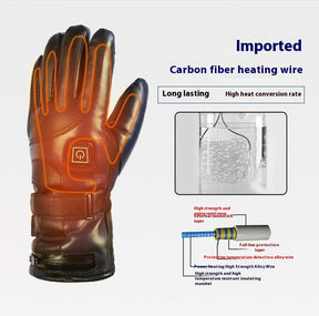 Full Finger Warm Waterproof Motorcycle Outdoor Heating Gloves My Store