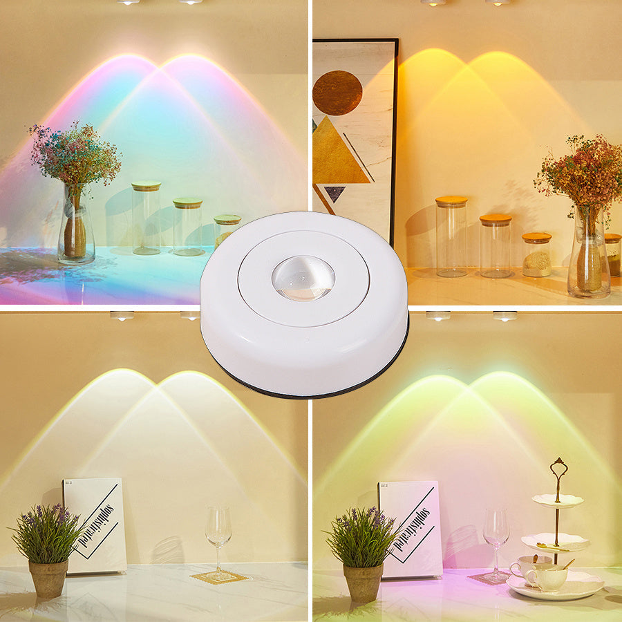 Led Lights Wireless Closet Kitchen Lights Under Furniture Battery Powered Sunset Nightlight Wall Lamp Bedroom Decoration Cabinet My Store