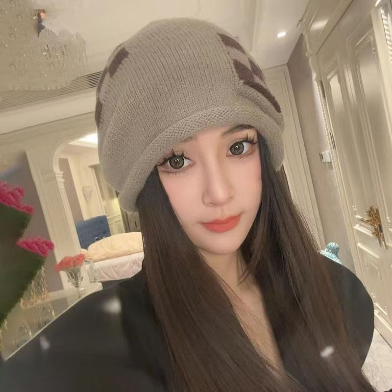 Women's Autumn And Winter Fashionable All-match Wool Knitted Hat My Store