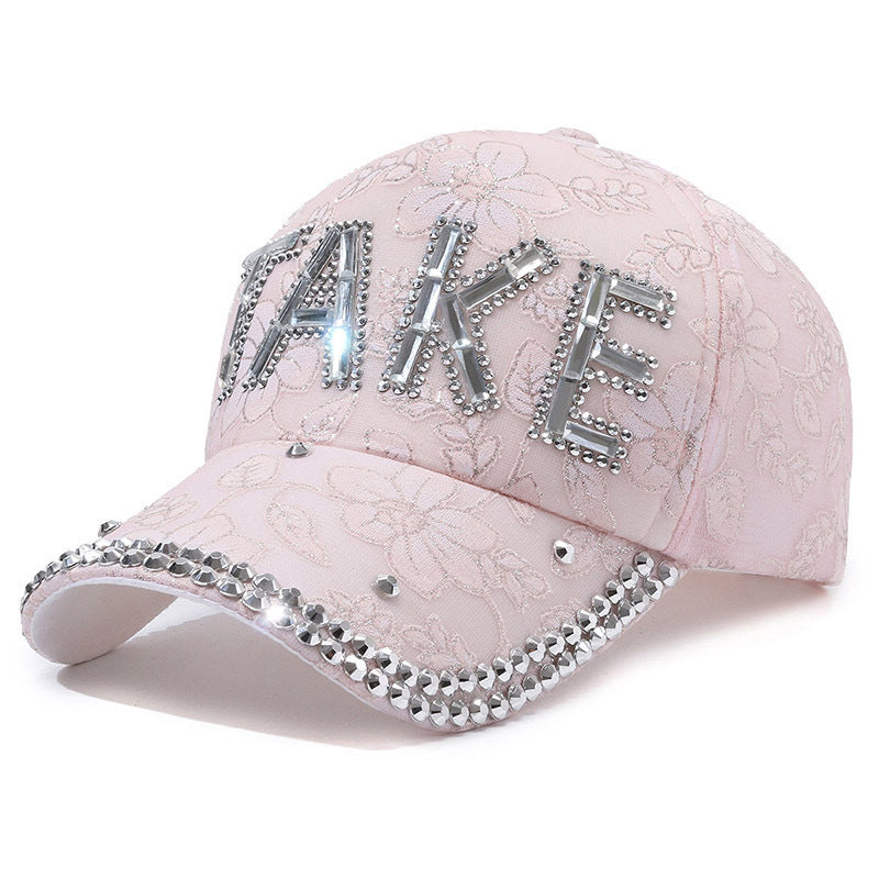 Rhinestone TAKE Women's Baseball Cap Summer Lightweight Breathable My Store