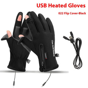 USB Electric Heating Heating Gloves Winter Outdoors Sports Skiing Warm Waterproof Non-slip My Store