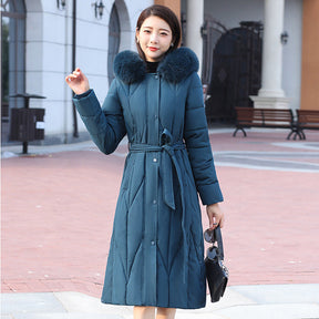 Women's Cotton-padded Coat Fashion Waist-controlled Thickened My Store