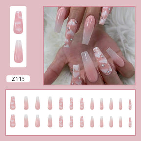 Women's Detachable Long Ballerina Nail Stickers My Store