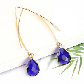 Simple Personality Crystal Water Drop Earrings My Store