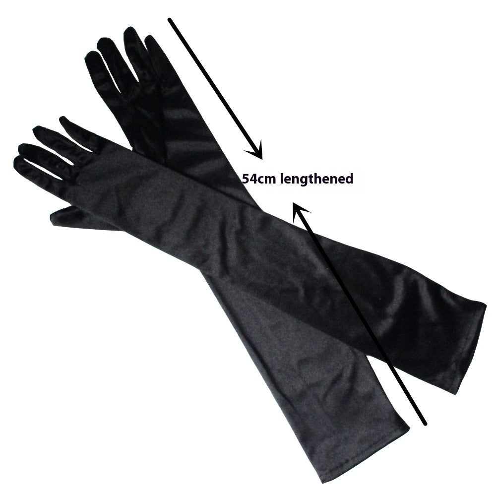 Women's Long Dress Satin Gloves My Store