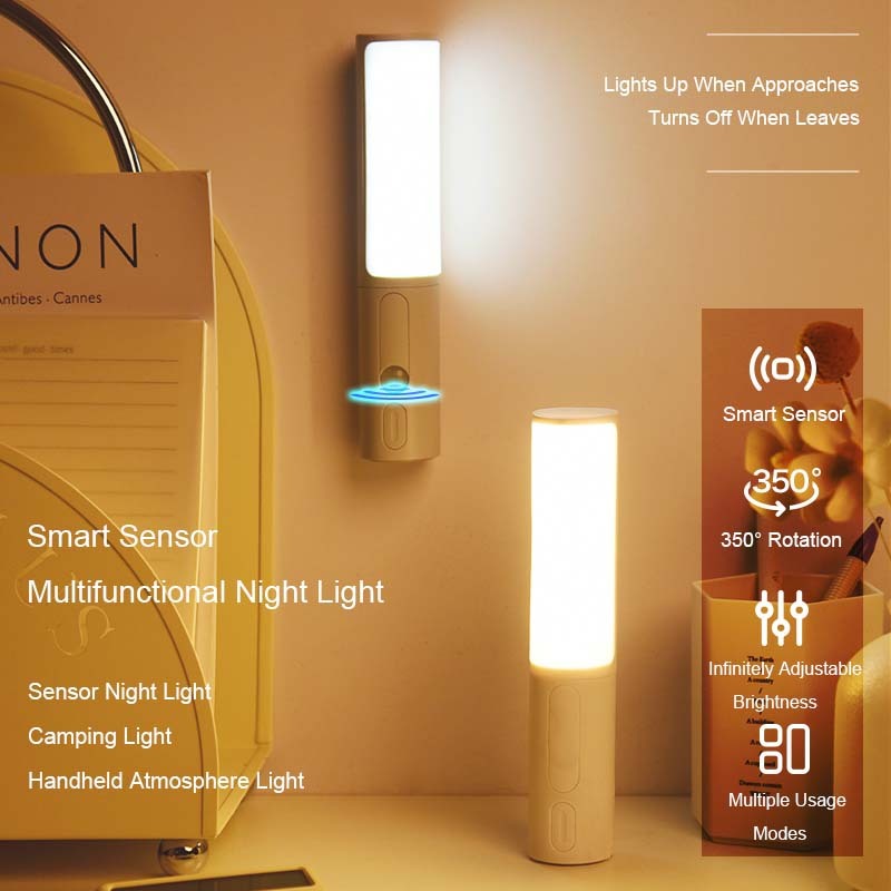 New Style Smart Human Body Induction Motion Sensor LED Night Light For Home Bed Kitchen Cabinet Wardrobe Wall Lamp My Store