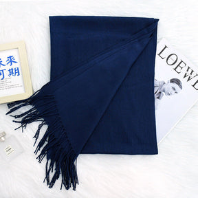 Annual Meeting Warm Cashmere Tassel Scarf My Store