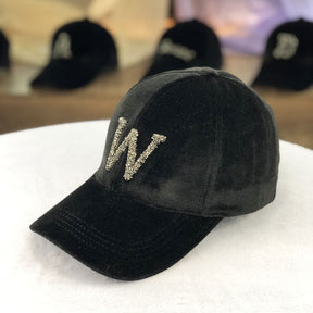 Letter Gold Velvet Baseball Cap Casual All-match Korean Peaked Cap My Store