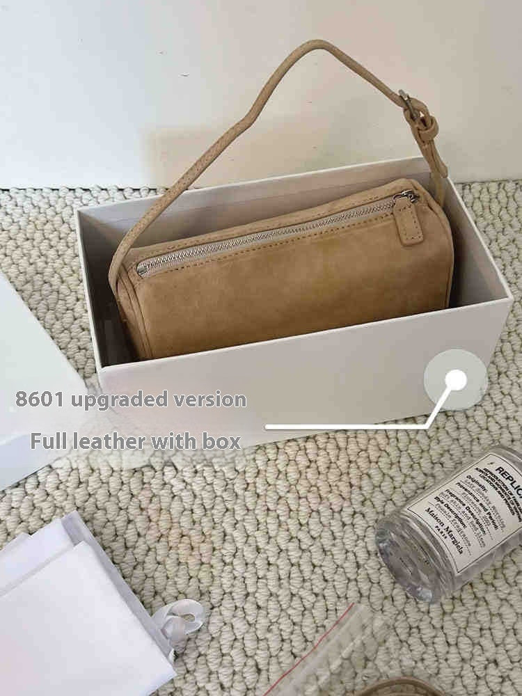 Retro 90s Suede Pencil Holder Bag Autumn And Winter High Sense My Store