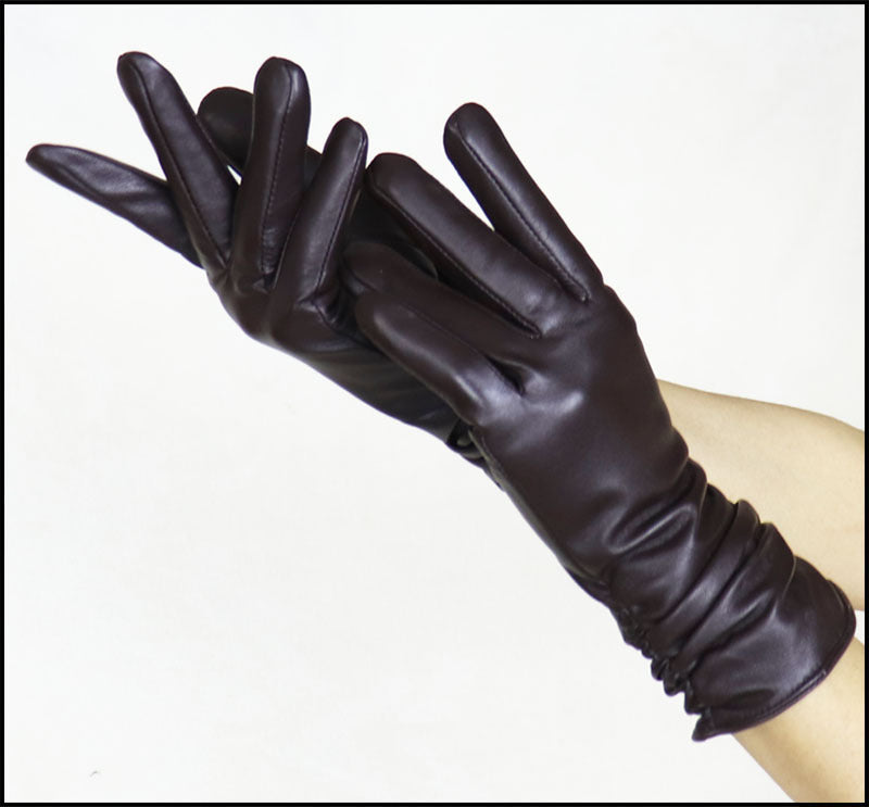 High-end Women's Sheepskin Gloves Leather Extended My Store